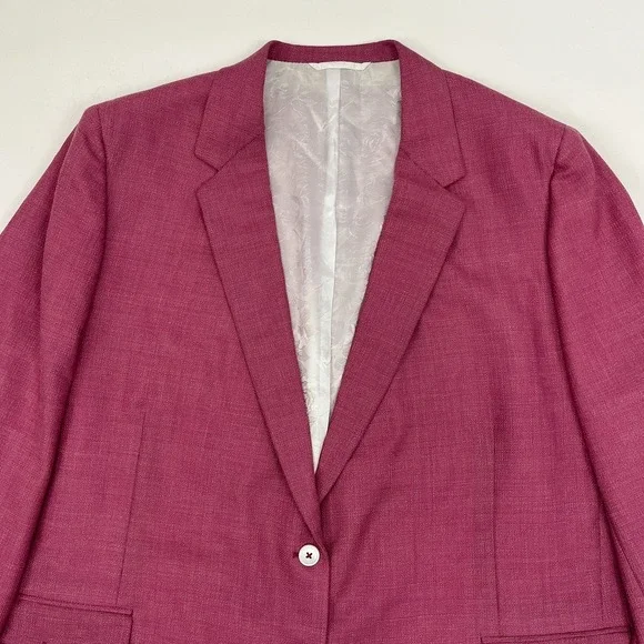 Tom James Holland & Sherry Custom Blazer Pink Womens 56" Chest = 4X - Picture 2 of 15